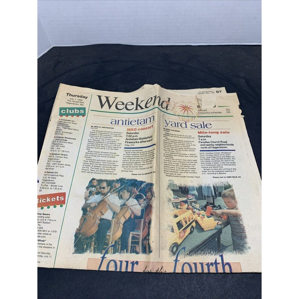 Herald Mail News, Four For The Fourth July 1999